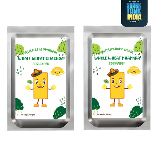 Whole Wheat Khakhra - Coriander Flavour (100g x 2) 100g each
