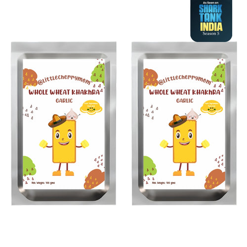 Whole Wheat Khakhra - Garlic Flavour (100g x 2) 100g each