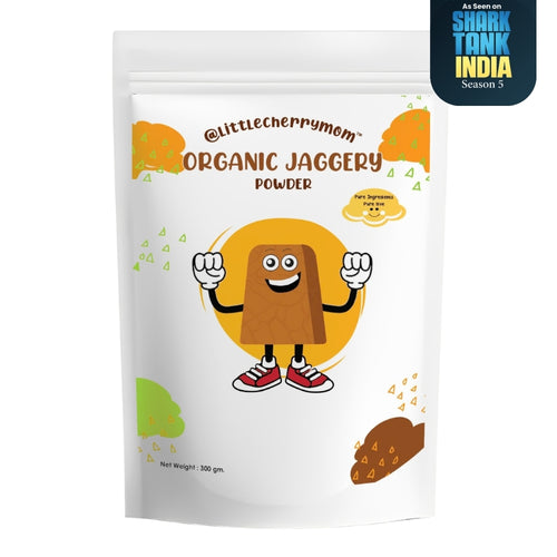Littlecherrymom Jaggery Powder - Traditional Unrefined Sugar, Healthy Substitute for Refined Sugar