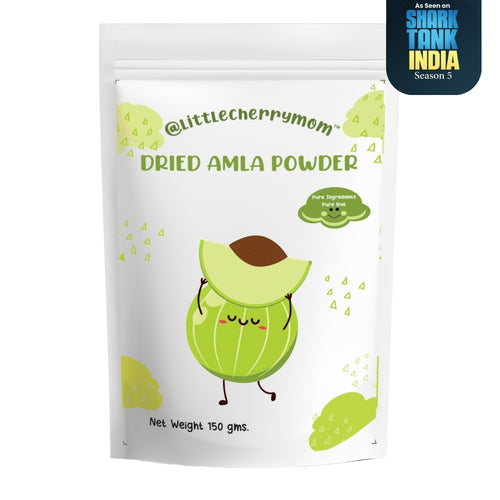Littlecherrymom Amla Powder (Indian Gooseberry Powder) 150 gm - For Hair Growth, Skin & ImmunityPack