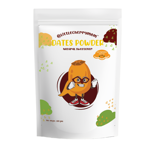 Littlecherrymom 100% Dates Powder - 300 gm - Natural Substitute For Kids & Family (No Preservatives)
