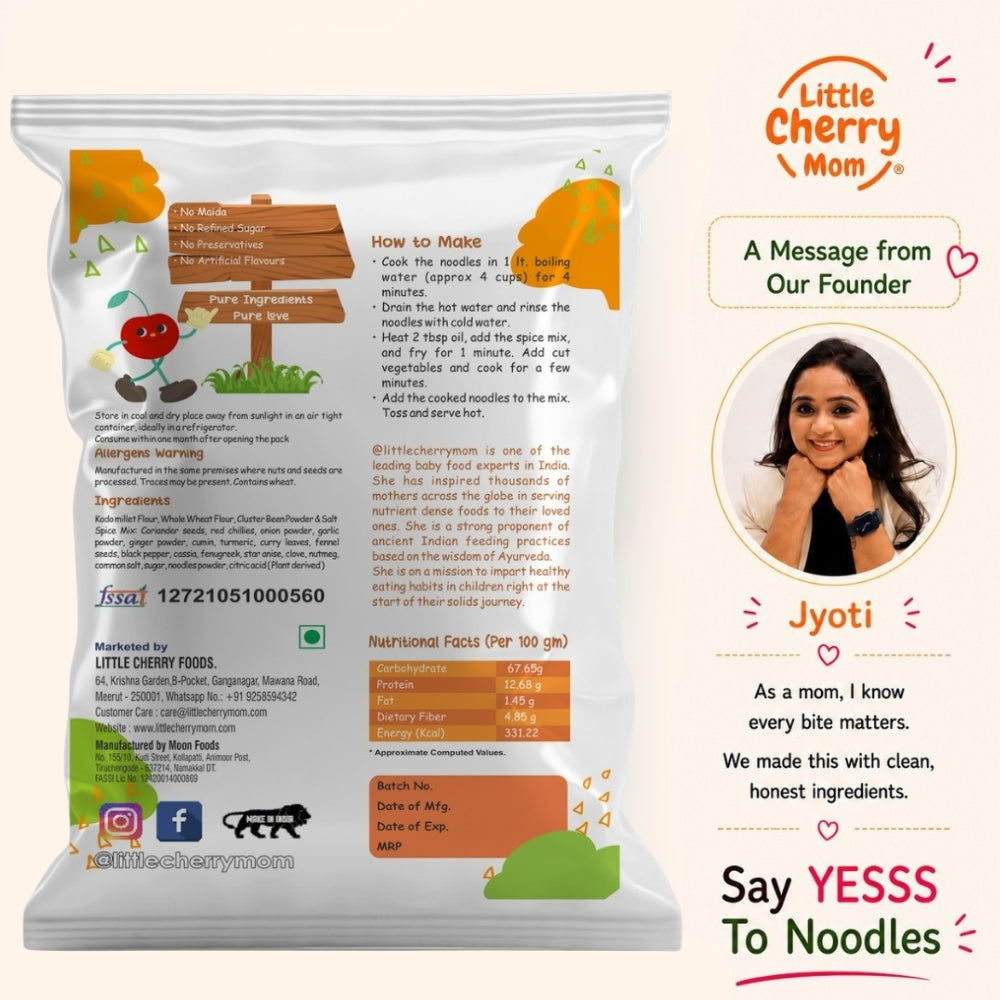 Littlecherrymom Kodo Millet Noodles - 190gm