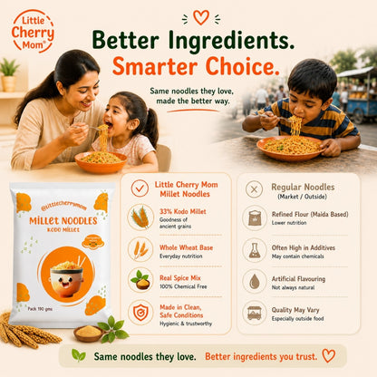 Littlecherrymom Kodo Millet Noodles - 190gm