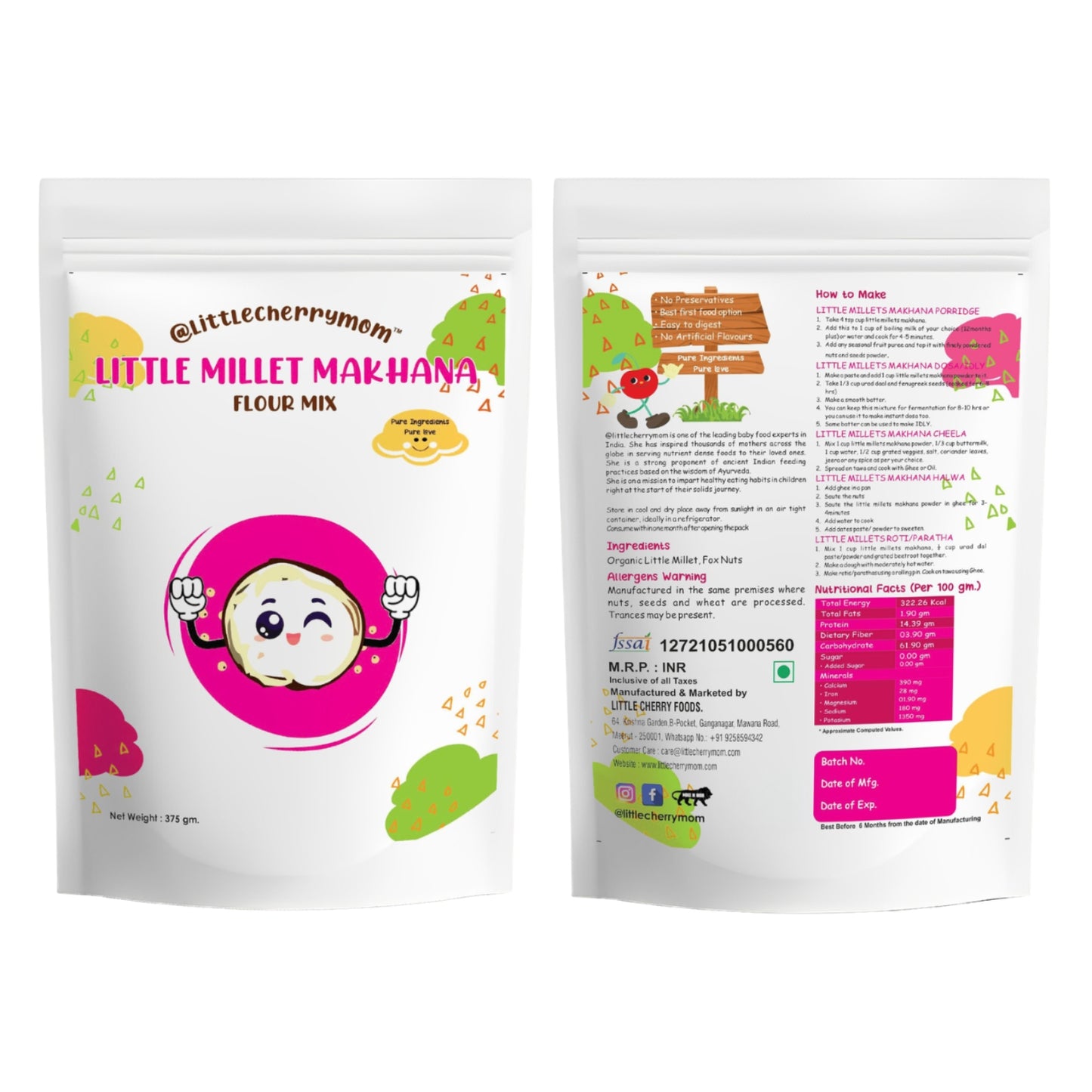 Littlecherrymom Nutri Basket Combo — Starter Nutrition Combo for Babies & Families | Sprouted Millet & Superfood Essentials