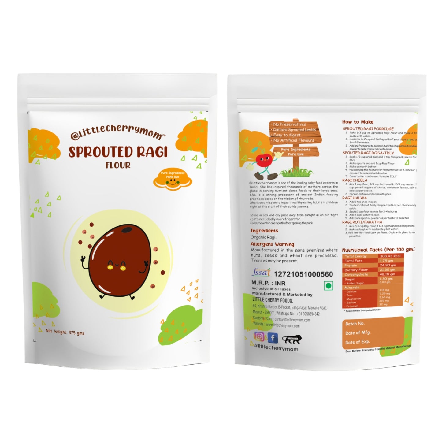 Littlecherrymom Nutri Basket Combo — Starter Nutrition Combo for Babies & Families | Sprouted Millet & Superfood Essentials