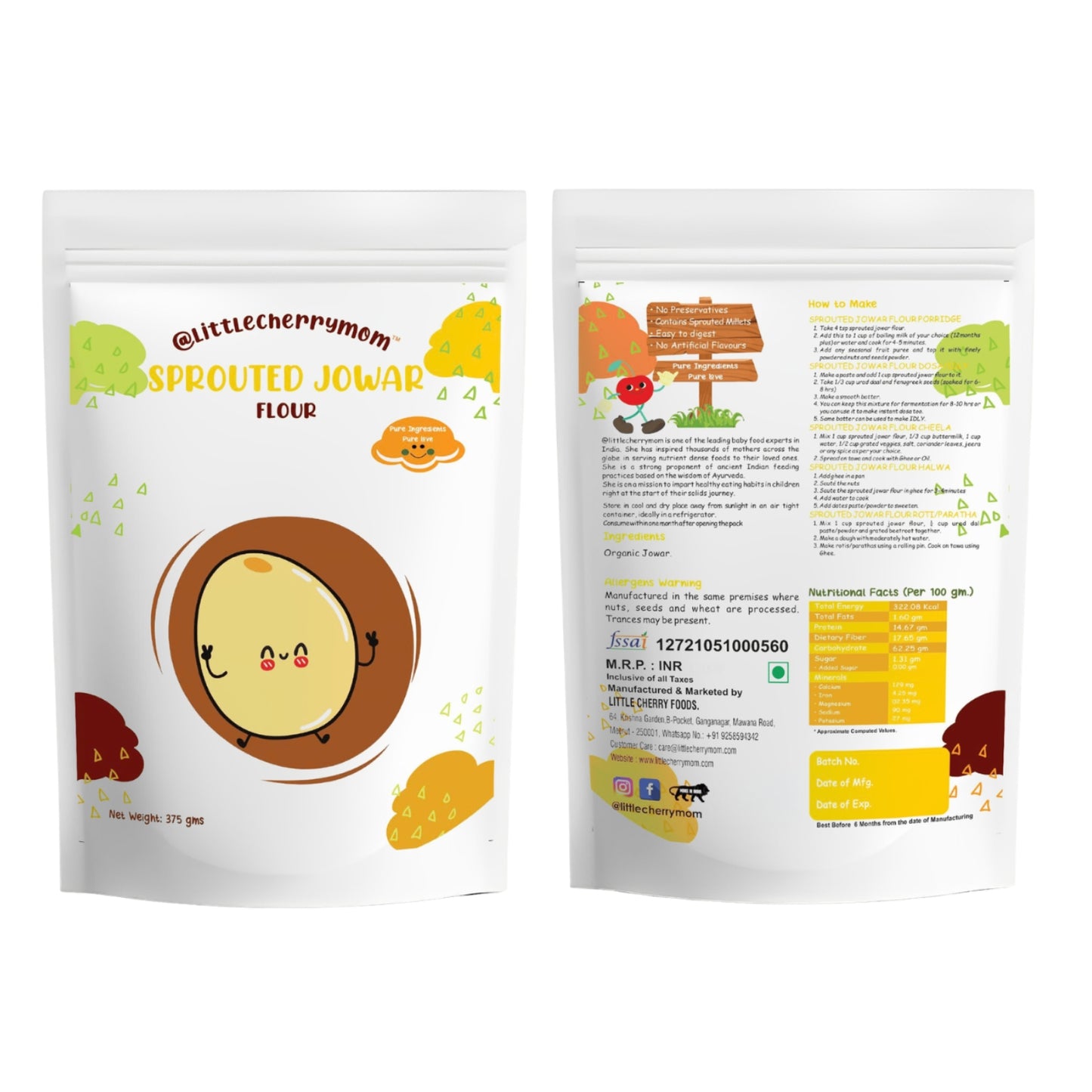 Littlecherrymom Nutri Basket Combo — Starter Nutrition Combo for Babies & Families | Sprouted Millet & Superfood Essentials