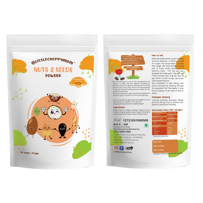 Littlecherrymom Immunity Booster Combo - 1x300g Nuts & Seeds Powder, 1x150g Dried Amla Powder