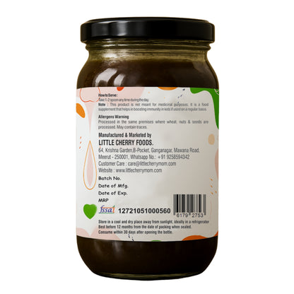 Littlecherrymom Mini Immunity Booster Combo — Natural Immunity Support for Kids & Families | Amlaprash + Turmeric Milk Mix
