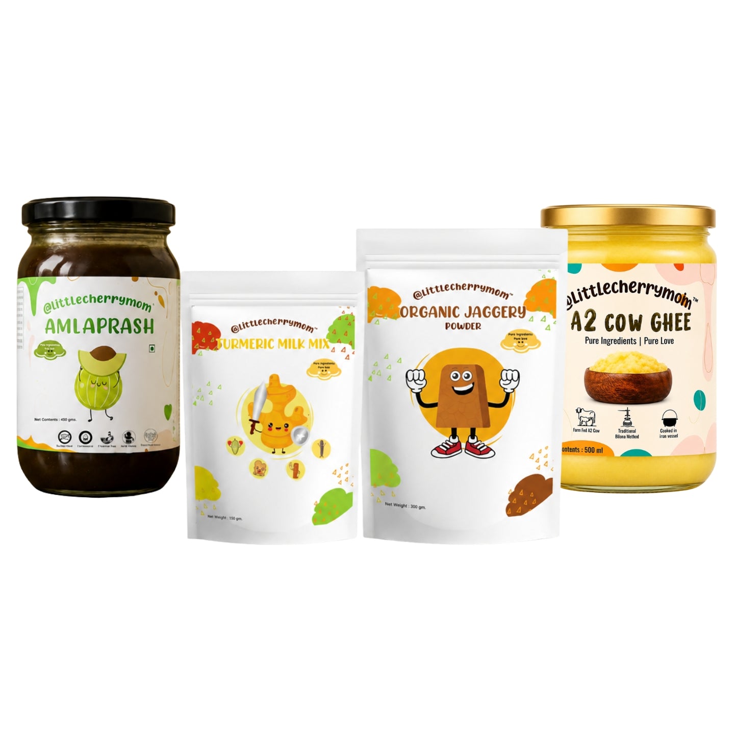 Littlecherrymom Ultimate Immunity Booster Combo — Amlaprash, A2 Bilona Ghee & Traditional Wellness Essentials for Families
