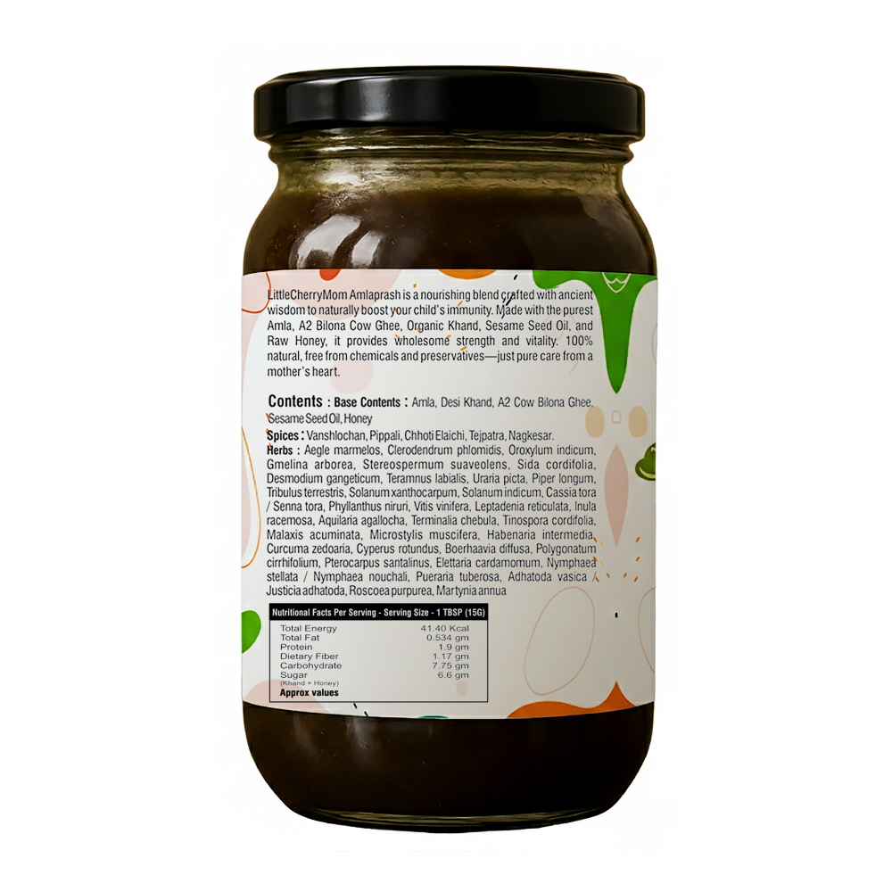 Littlecherrymom Winter Immunity Booster Combo — Amlaprash, Turmeric Milk Mix & A2 Bilona Ghee for Families