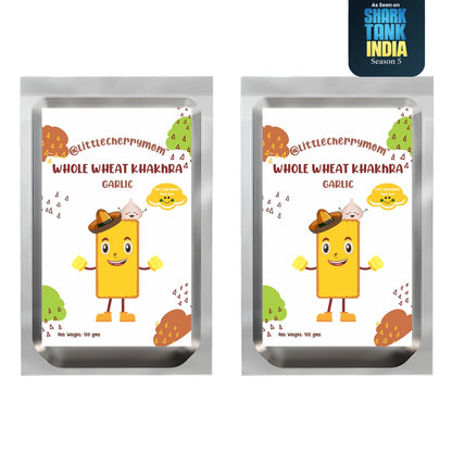 Whole Wheat Khakhra - Garlic Flavour (Pack of 2)
