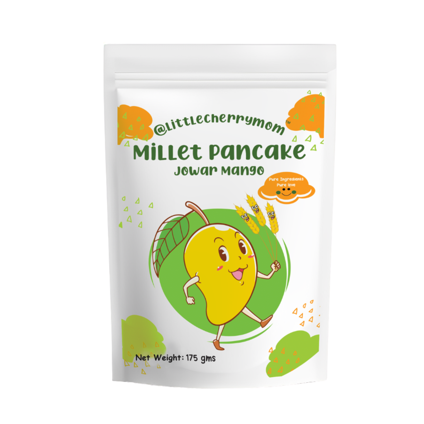 Littlecherrymom Super Millets Pancake Combo — Healthy Pancake Mix Combo for Kids | Strawberry & Mango Flavours | No Maida