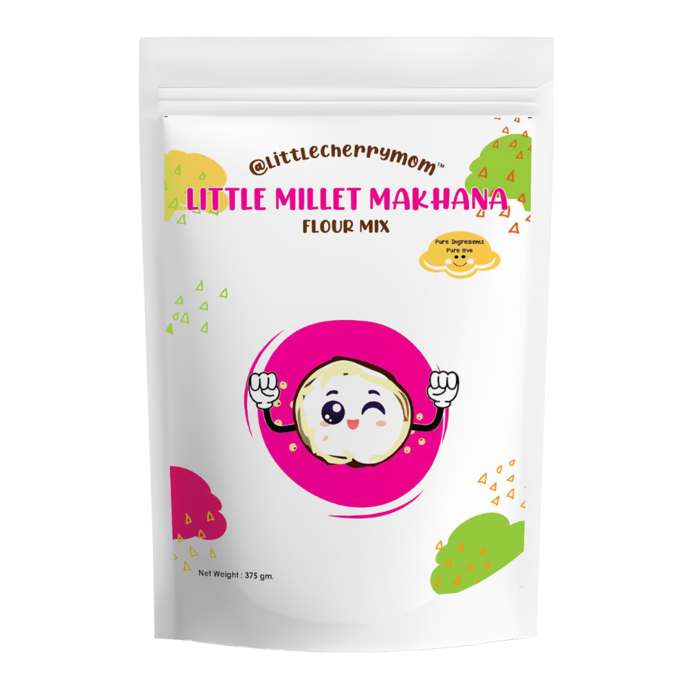 Littlecherrymom  Happy Tummy Combo - (Happy Tummy Mix, Little Millet Makhana) 375g each