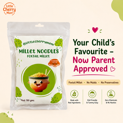 Littlecherrymom Foxtail Millet Instant Noodles — Healthy Instant Millet Noodles for Kids & Families | No Maida | No Palm Oil