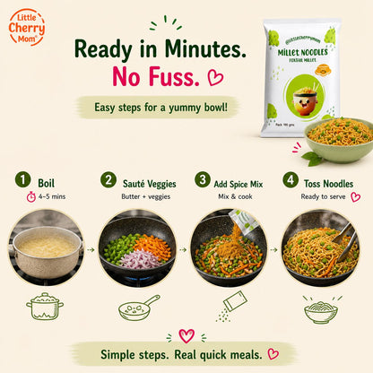 Littlecherrymom Foxtail Millet Noodles - 190gm