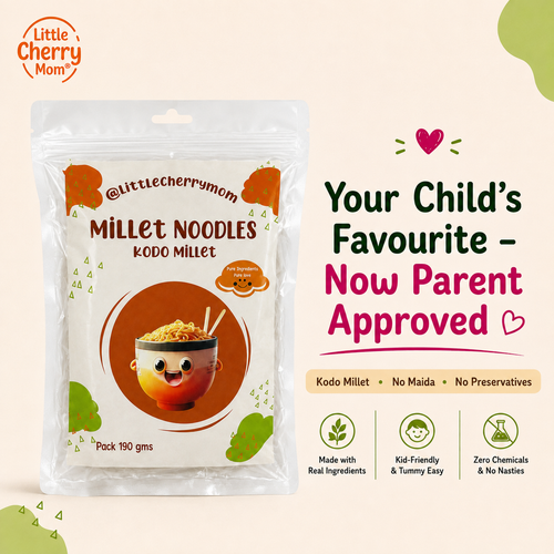 Littlecherrymom Kodo Millet Instant Noodles — Healthy Instant Millet Noodles for Kids & Families | No Maida | No Palm Oil