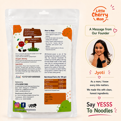 Littlecherrymom Kodo Millet Instant Noodles — Healthy Instant Millet Noodles for Kids & Families | No Maida | No Palm Oil