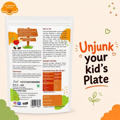 Littlecherrymom Nuts & Seeds Powder 300g — Daily Nutrition Add-On for Babies & Families | 8 Real Ingredients