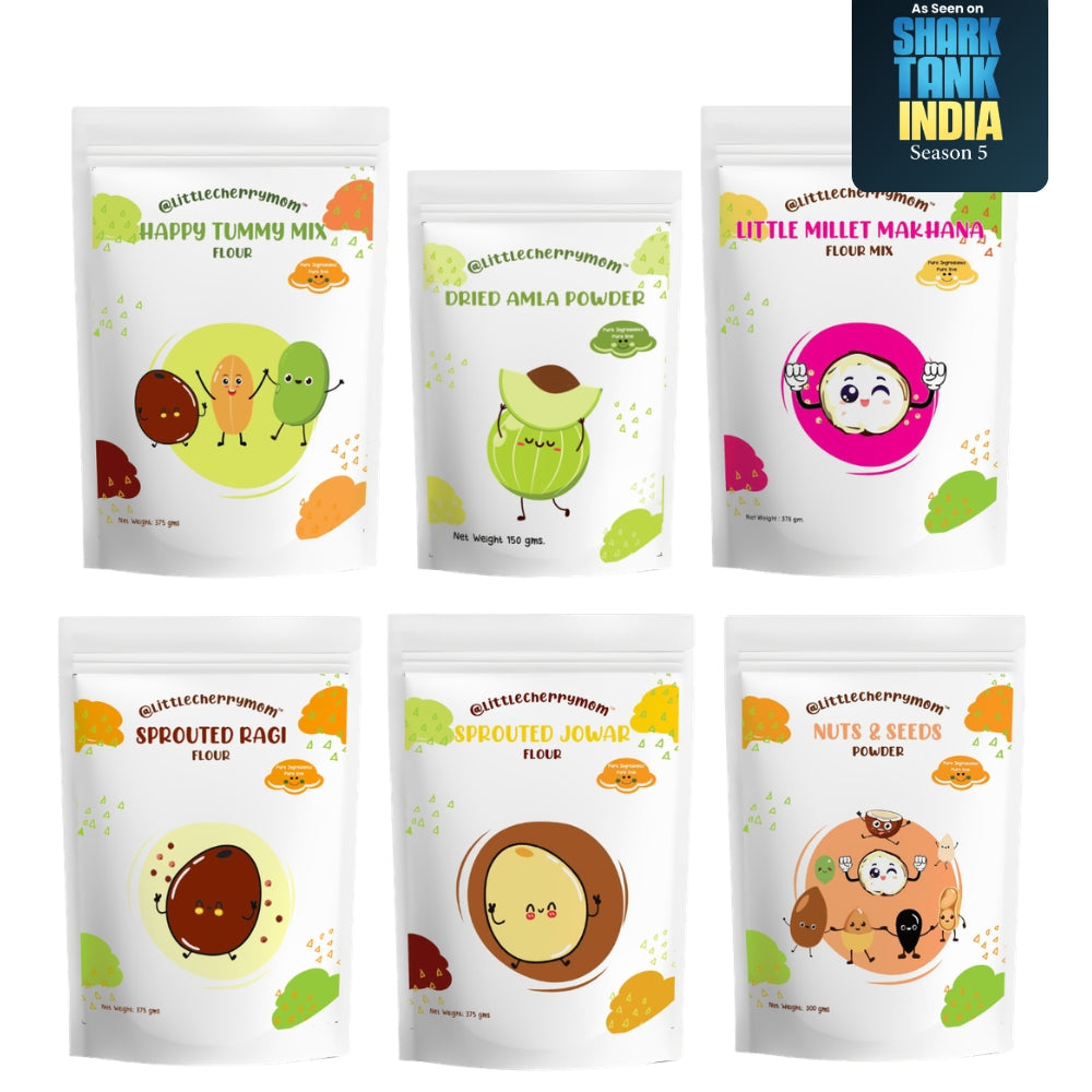 Littlecherrymom Nutri Basket Combo — Starter Nutrition Combo for Babies & Families | Sprouted Millet & Superfood Essentials