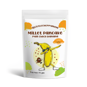 Ragi Choco Banana Pancake