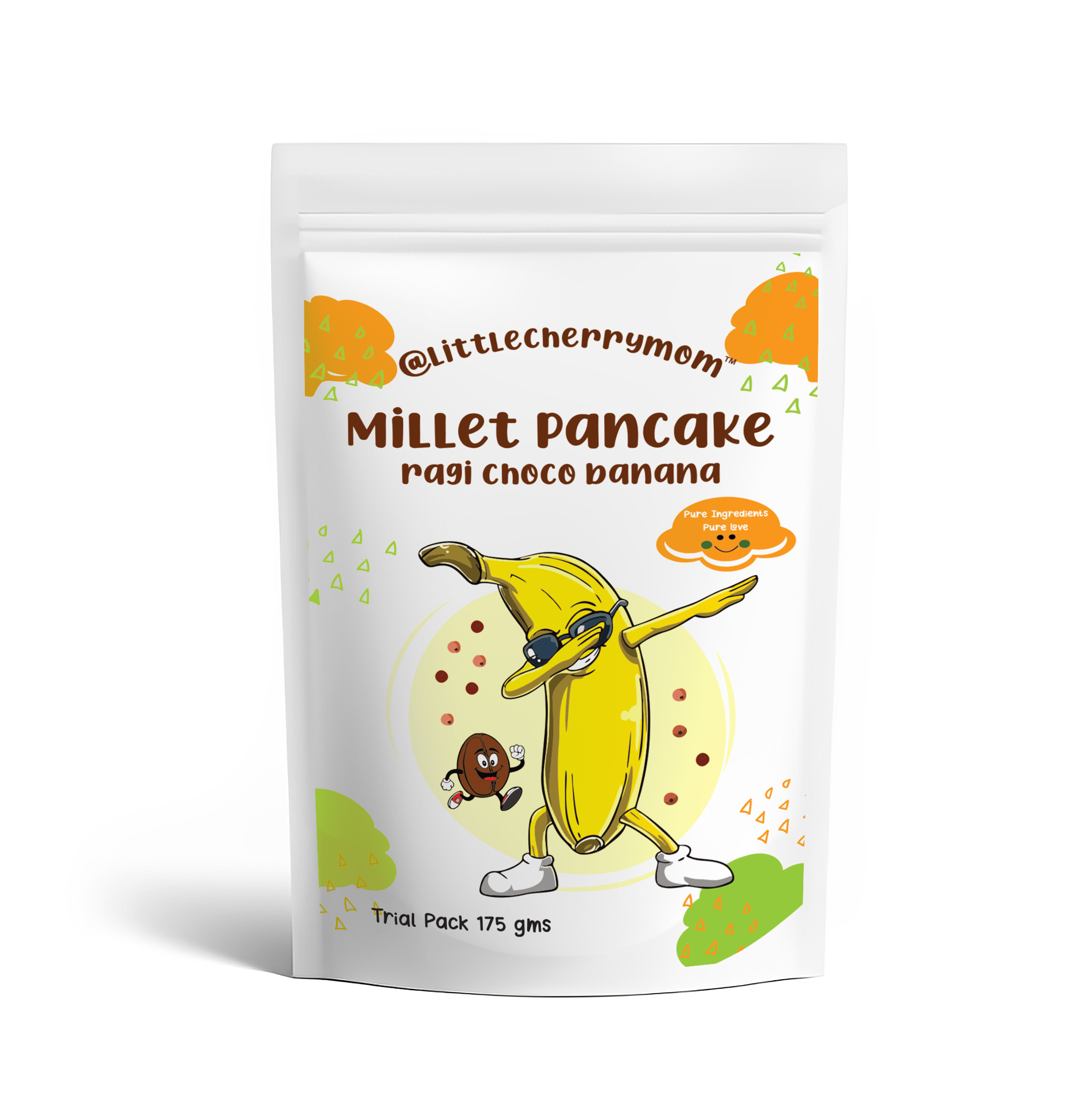 Ragi Choco Banana Pancake