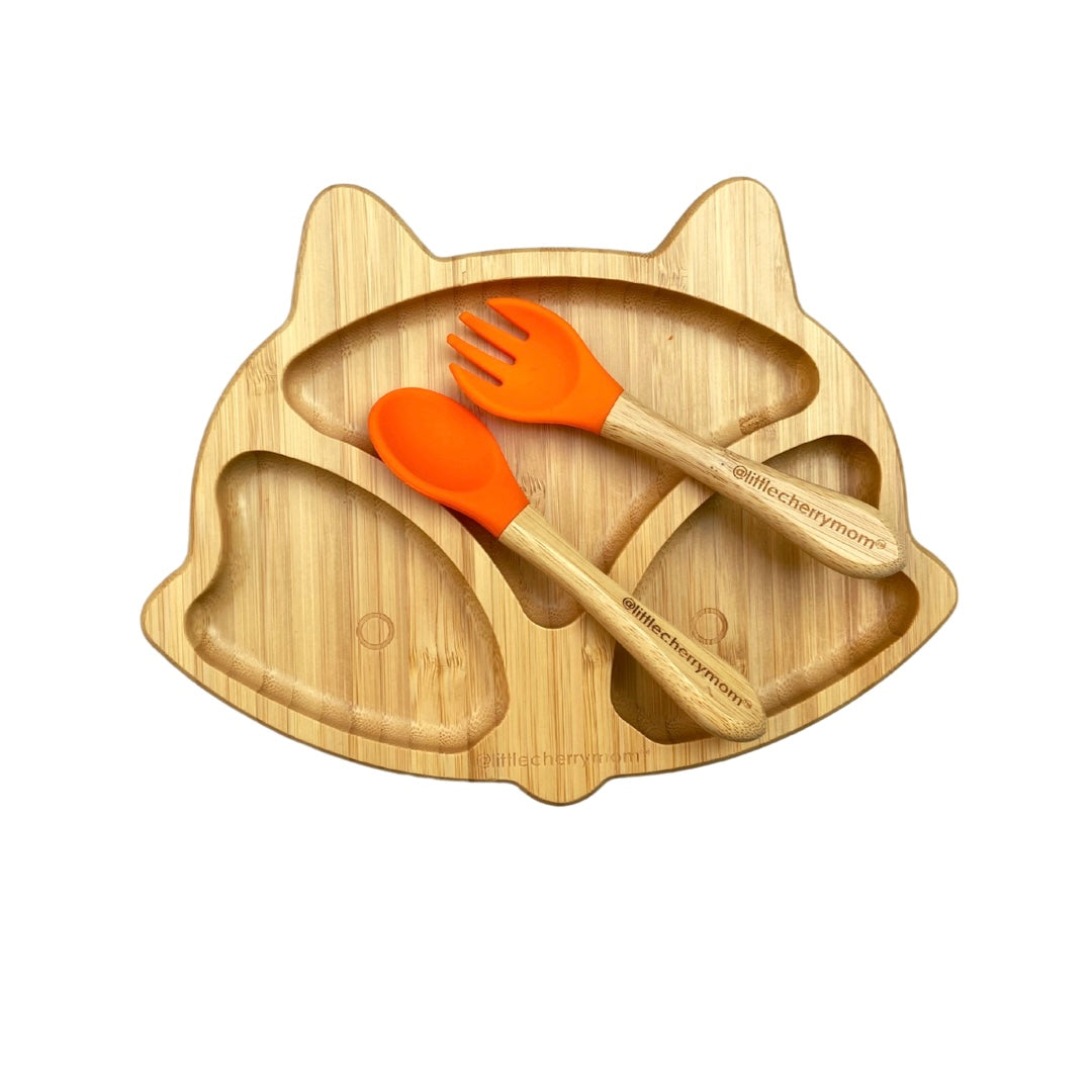Fox Bamboo Suction Plate