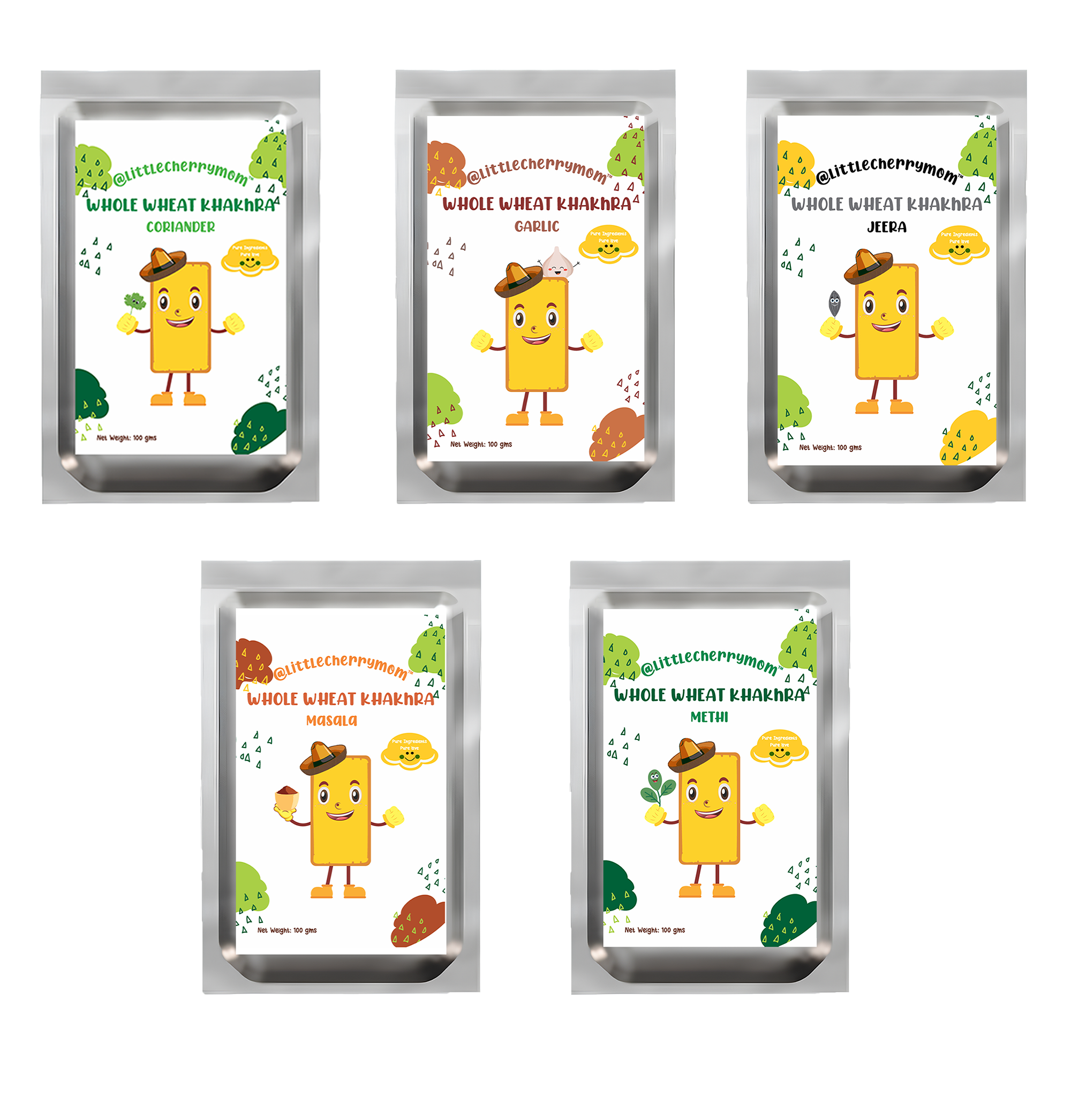 Whole Wheat Khakhra – All 5 Flavours